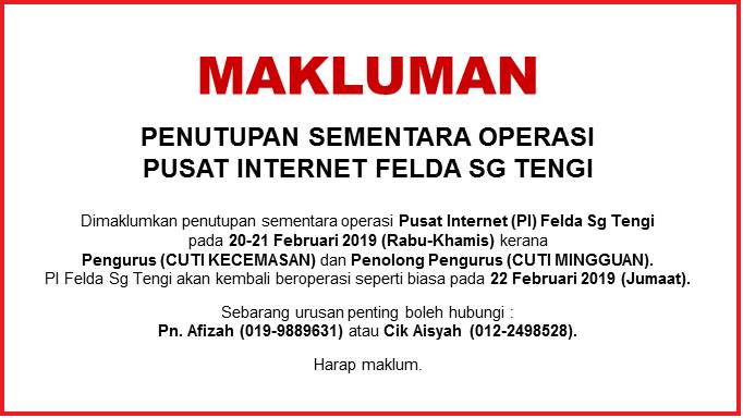 Cuti Kecemasan 20 21 Feb 2019