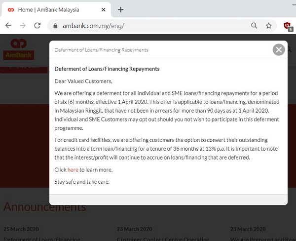 Penangguhan Bayaran AmBank