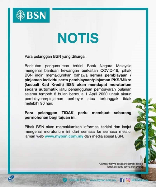 Penangguhan Bayaran BSN