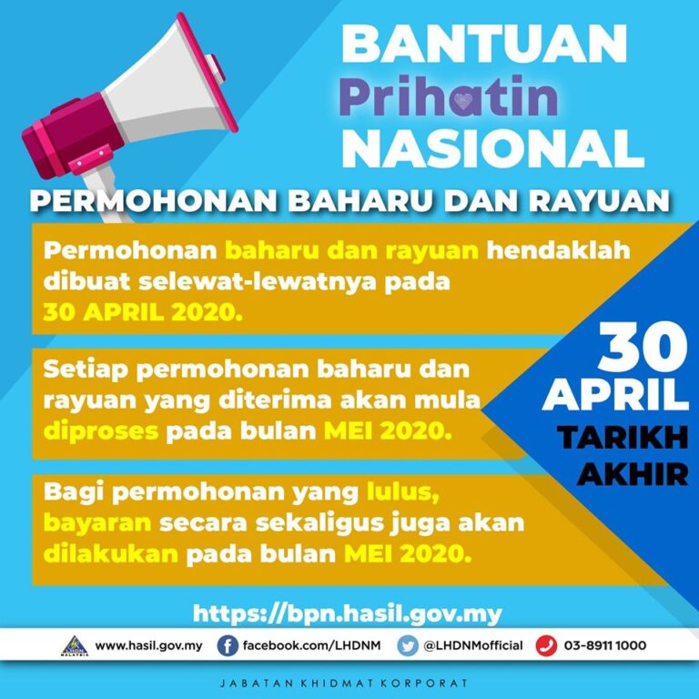 BPN Tarikh Akhir Permohonan