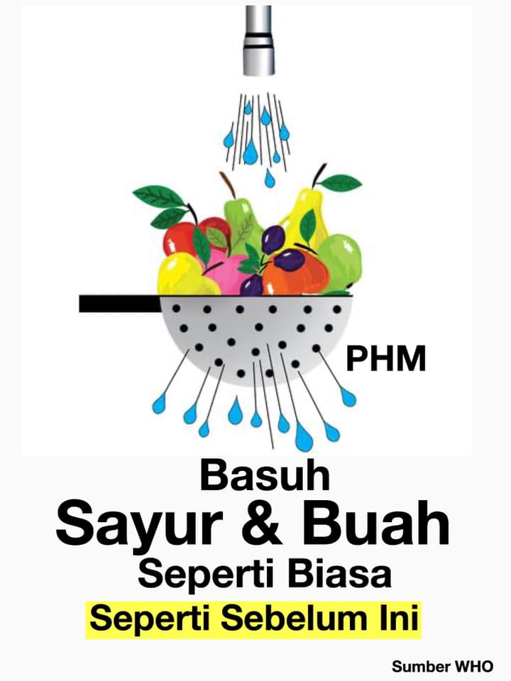 Basuh Buah Sayur seperti biasa
