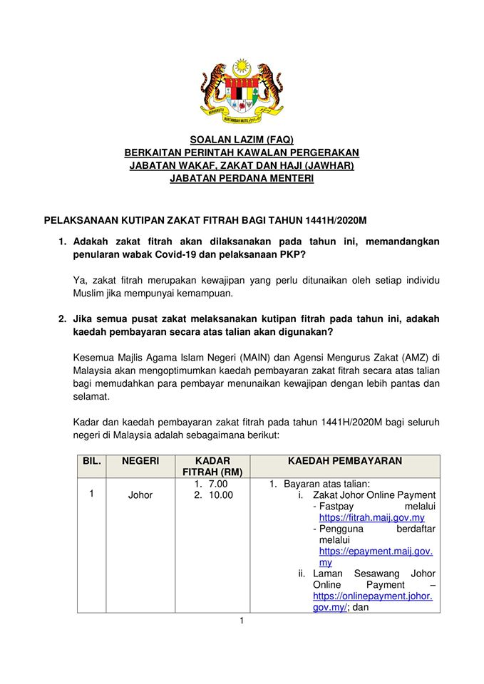 FAQ PKP Jabatan Wakaf Zakat Haji Jawhari