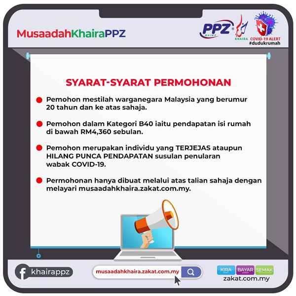 MAKLUMAN PENTING BAGI MENGISI PERMOHONAN MUSAADAH KHAIRA PPZ 1