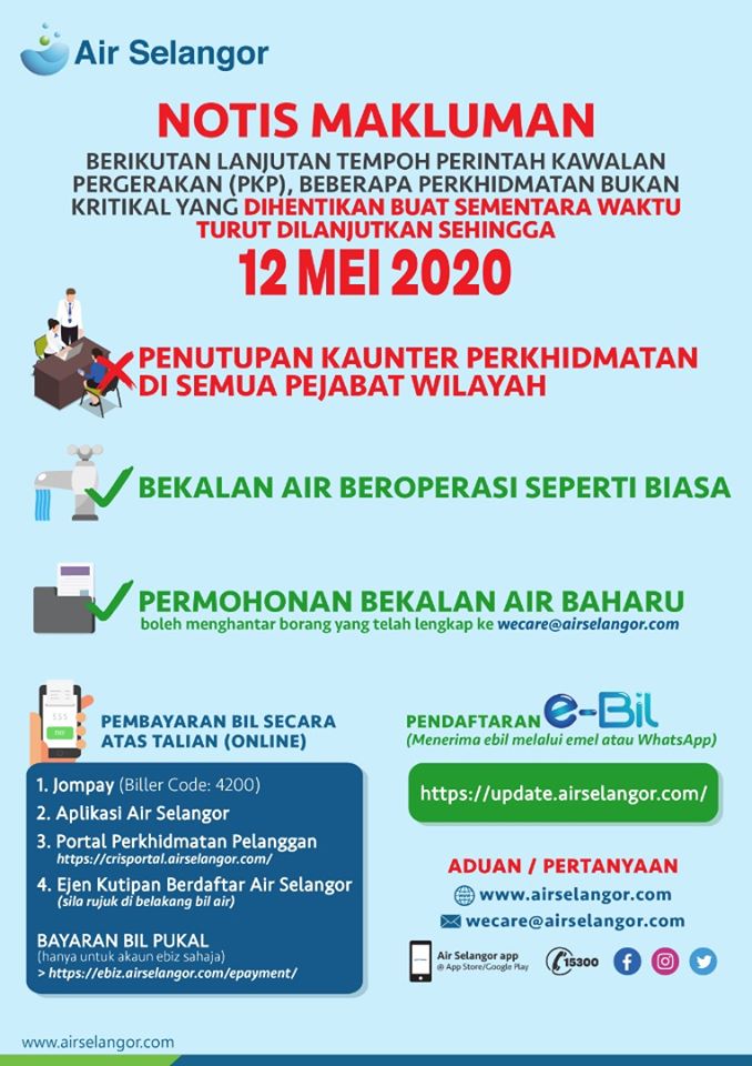 Notis Makluman Air Selangor
