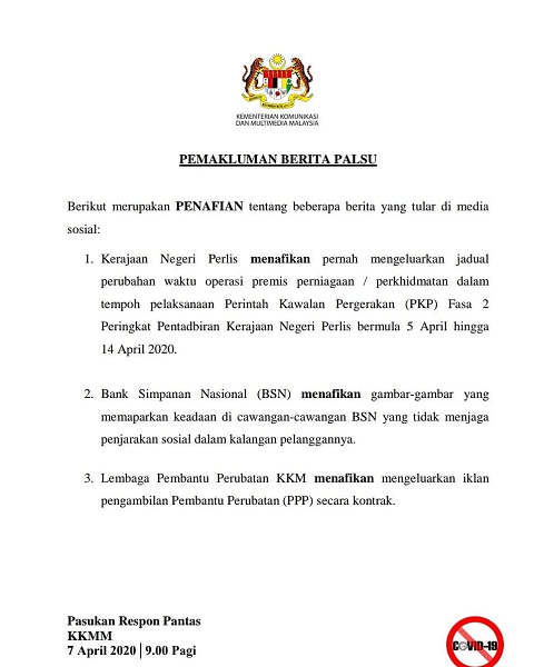 Pemakluman Berita Palsu 7 April 2020 9 pg