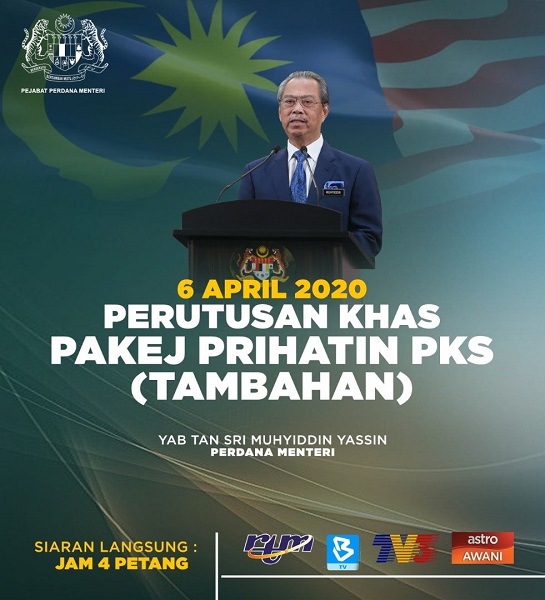 Perutusan Khas Pakej Prihatin PKS Tambahan 6 April 2020
