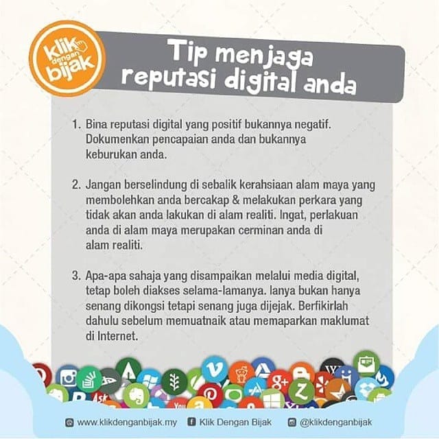 Tip menjaga reputasi digital anda