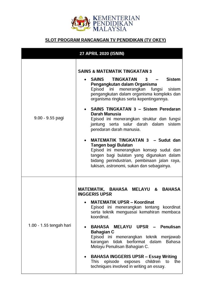 Tv okey 27 april 2020