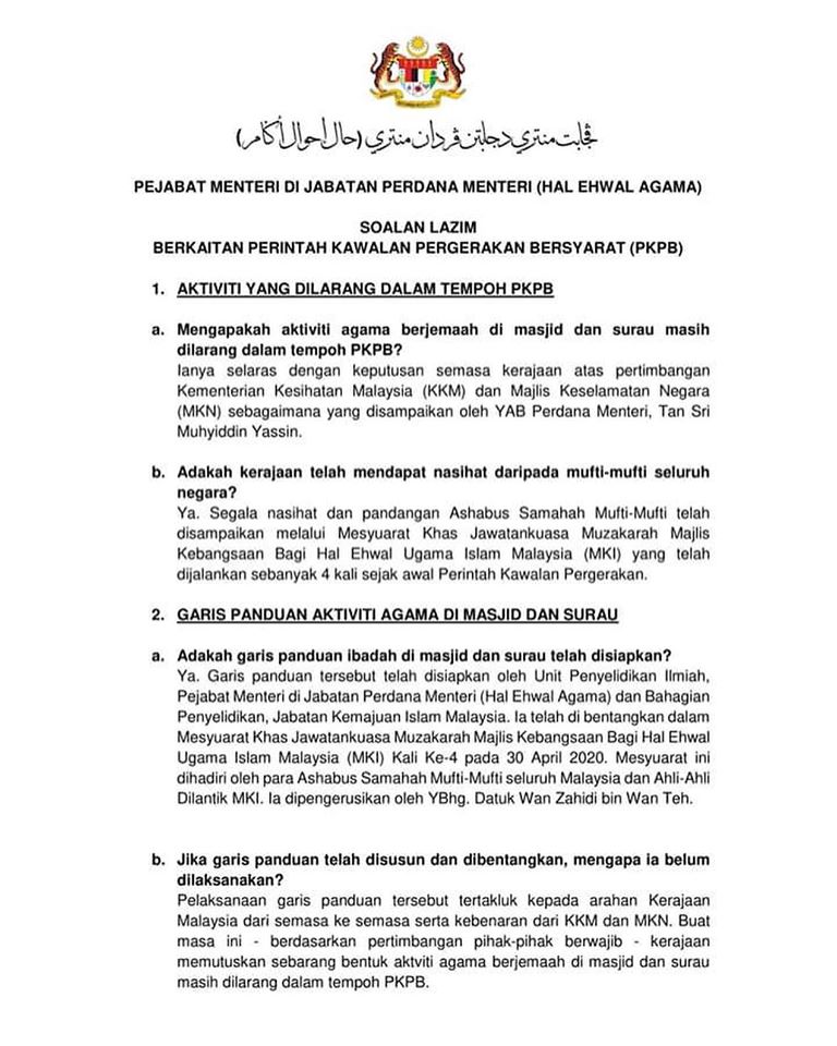 FAQ PKPB Hal Ehwal Agama 1