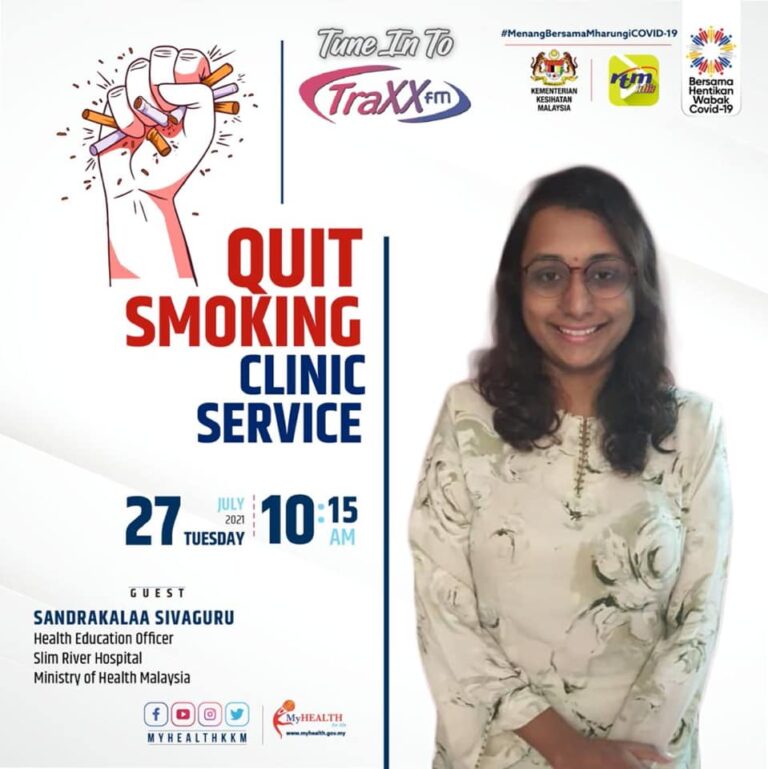 Quit Smoking Clinic Service 27 July 2021 10.15 am