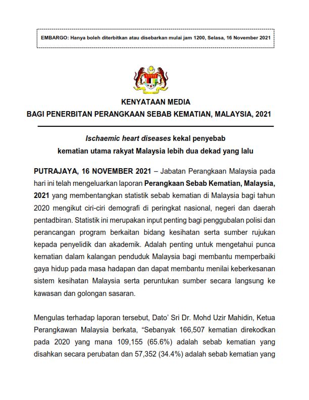 1PERANGKAAN SEBAB KEMATIAN MALAYSIA 2021
