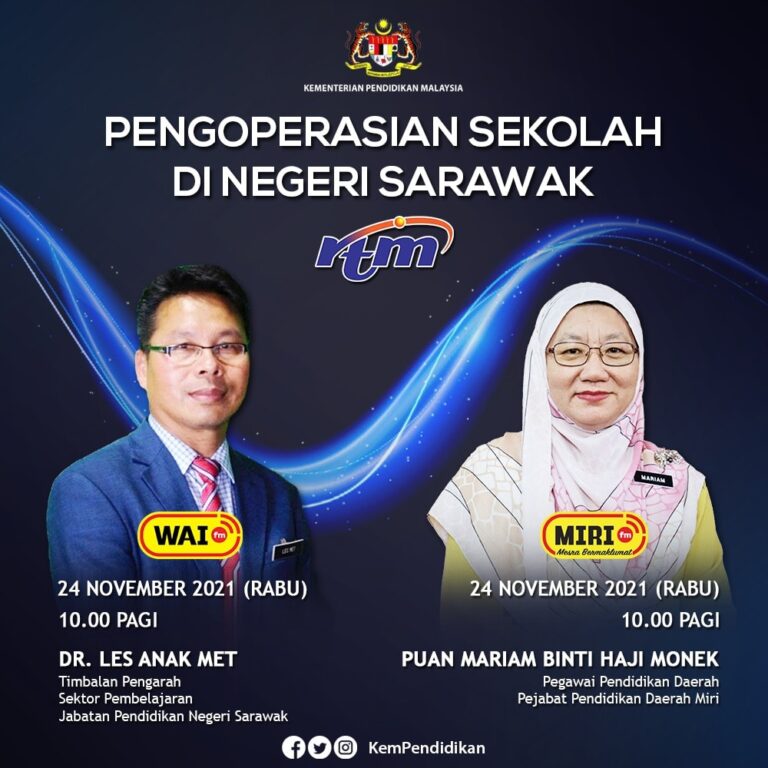 Pengoperasian Sekolah di Negeri Sarawak 24 November 2021 10.00 pagi