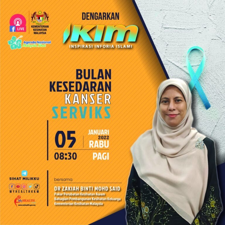 Bulan Kesedaran Kanser Serviks 5 Januari 2022 10.30 pagi