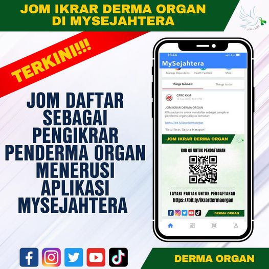 JOM IKRAR DERMA ORGAN DI MYSEJAHTERA
