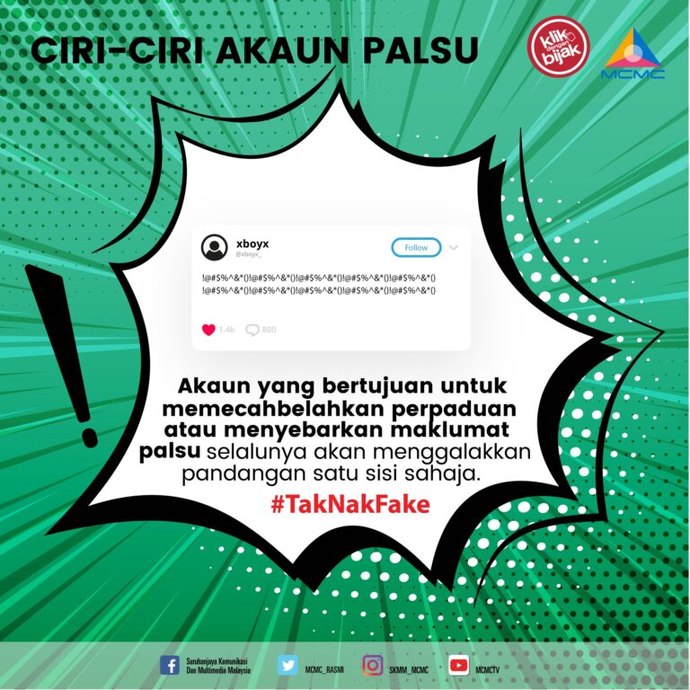 Ciri Akaun Palsu 5