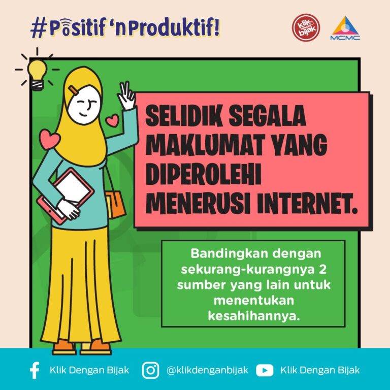 9 Positif Produktif Selidik Segala Maklumat yang Diperolehi Menerusi Internet